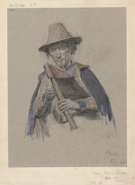 Italian bagpiper 1861
