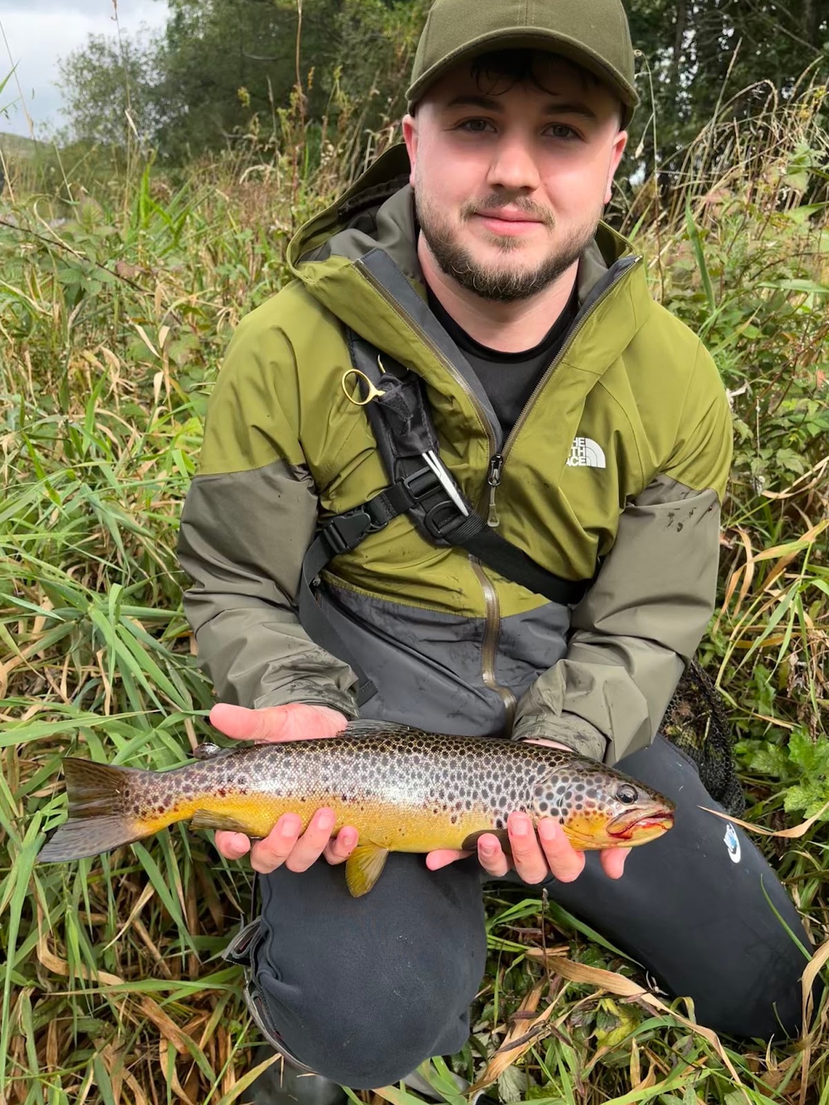 Connor Smith with a Brown Trout from the Water of Ken at St John's