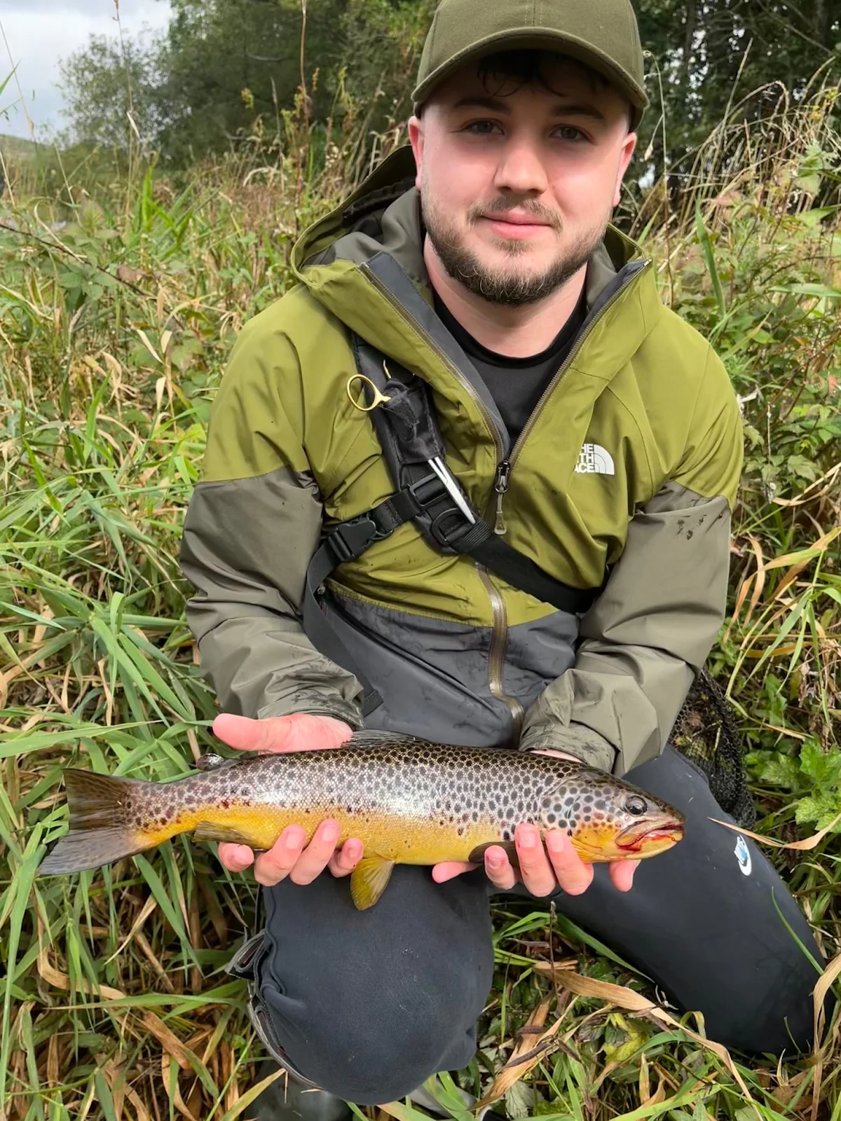 Connor Smith with a Brown Trout from the Water of Ken at St John's