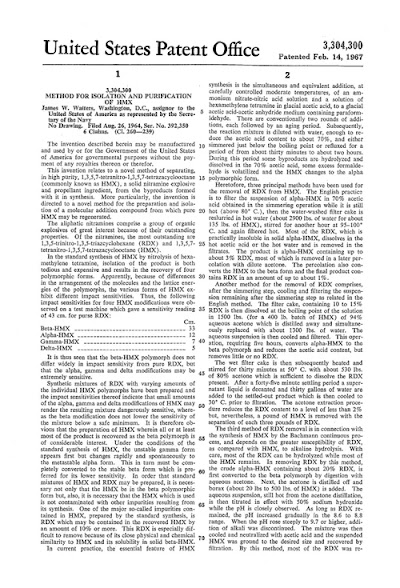 RDX, Method for Isolation and Purification of