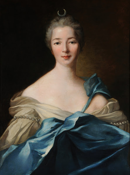 Portrait de femme anonyme en Diane 1758