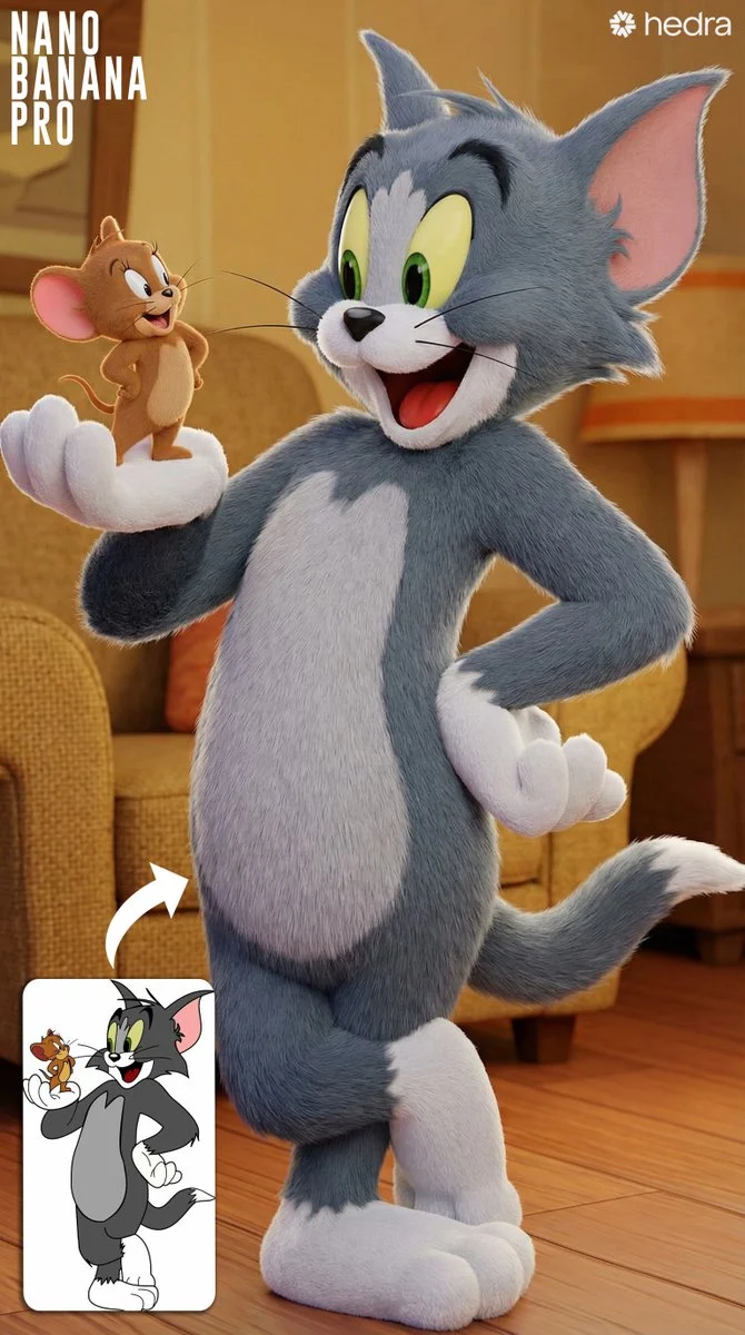 Conversión de estilo animado 3D de alta calidad