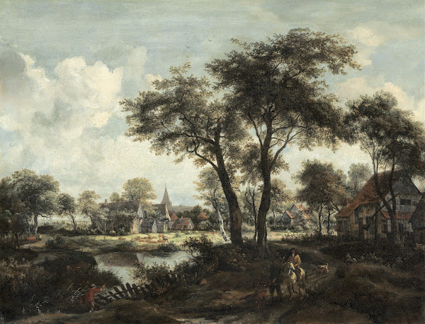 Village near a Pool c 1670