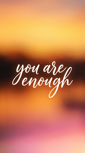 Warm Sunset Blur Gradient Affirmation Typography Background - Free mobile Wallpaper