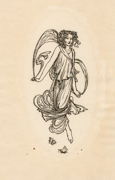 Tail piece design for Bells edition of The tempest 1900