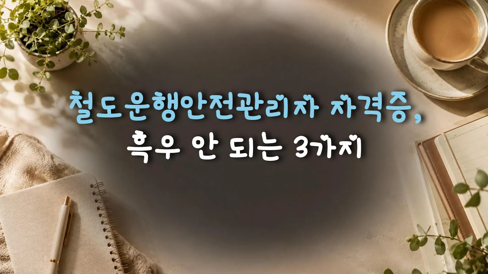 철도운행안전관리자 자격증, 흑우 안 되는 3가지