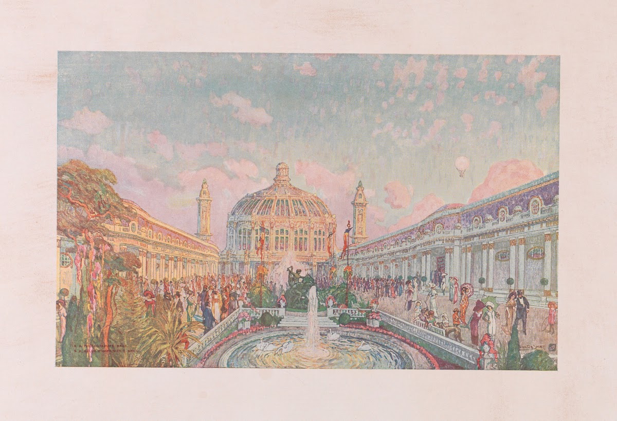 Exposition et universelle internationale de Gand 1913 Avenue dhonneur 1912