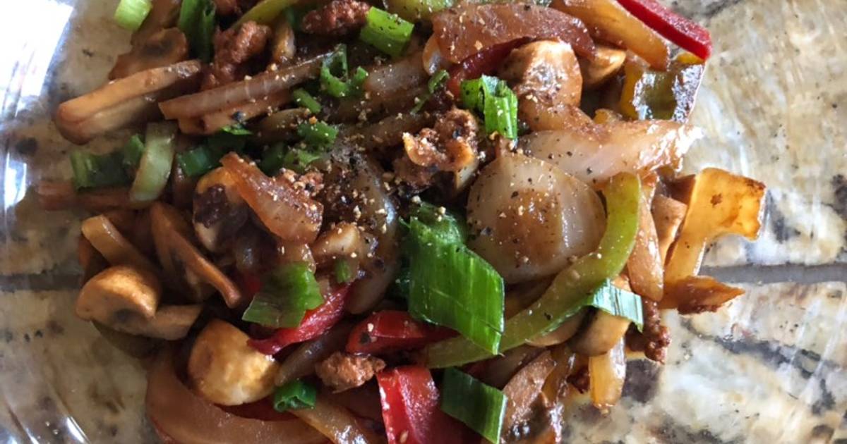 Nấm xào ớt chuông