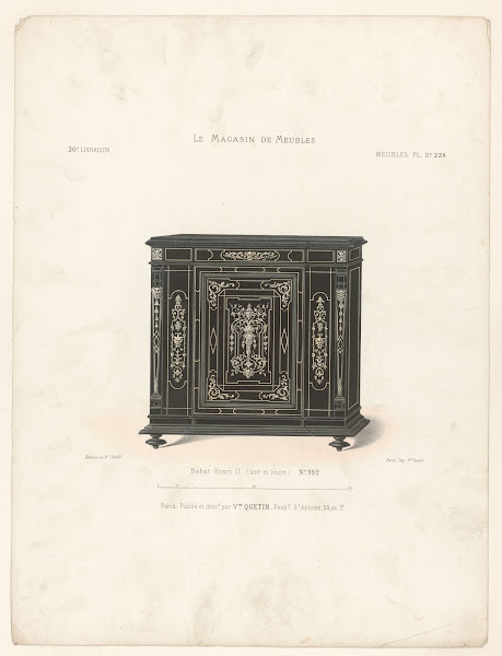 Bahut Henri II noir et ivoire 1832   1904