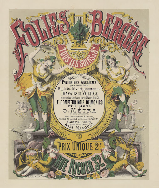 Folies Bergère Opérettes nouvelles pantomimes anglaises par la famille Lauri 187
