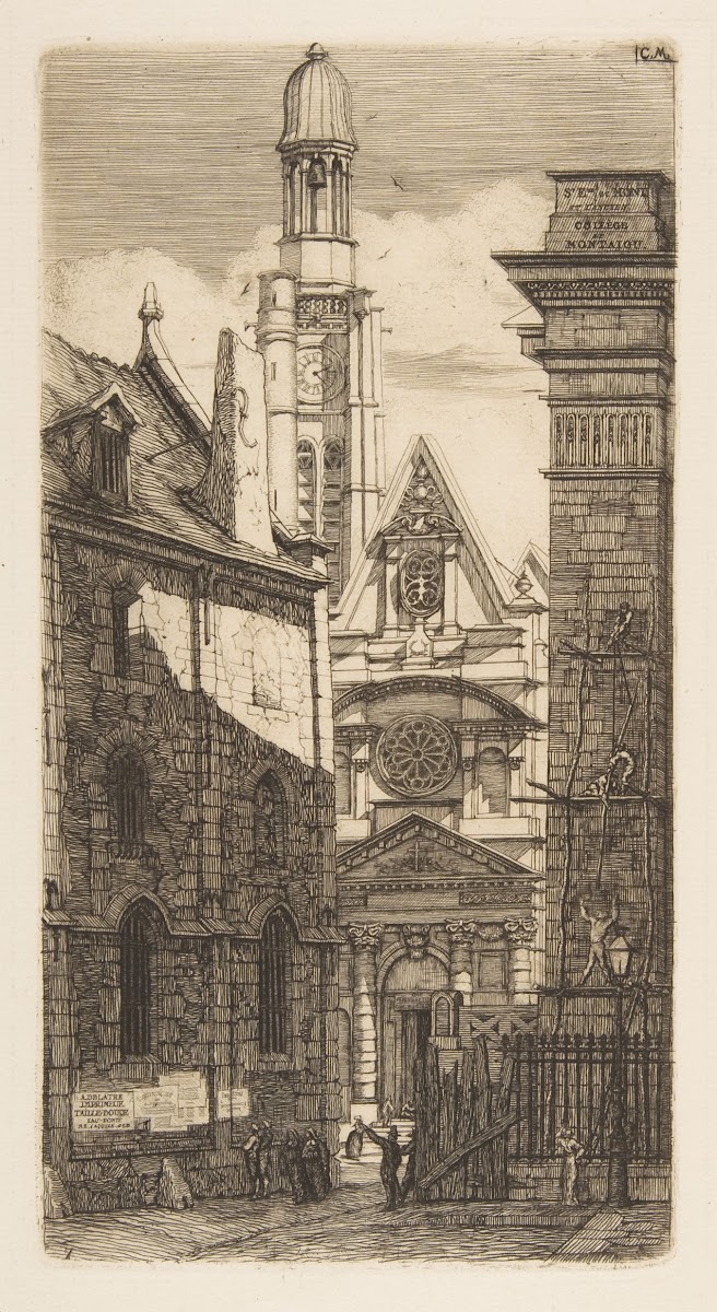 The Church of St Etienne du Mont Paris 1852