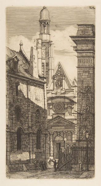 The Church of St Etienne du Mont Paris 1852