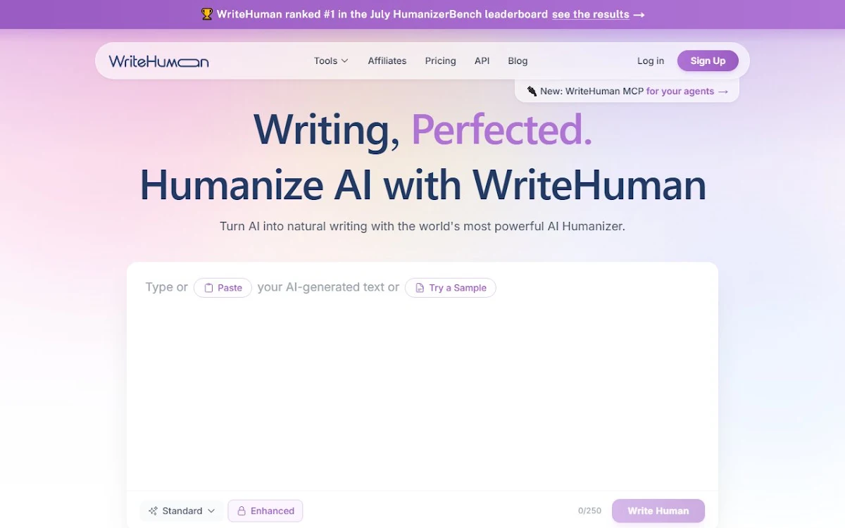 Captura de WriteHuman