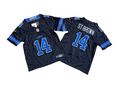 Youth Detroit Lions -Ra St. Brown Nike Black 2nd Alternate Vapor F.U.S.E. Limited Jersey.jpeg