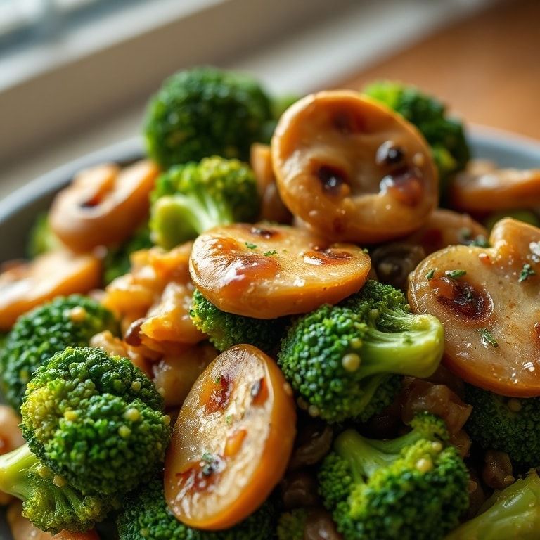 Broccoli & Mushroom Stir Fry (Quick Healthy Side) – Easy 15-Minute Recipe finished