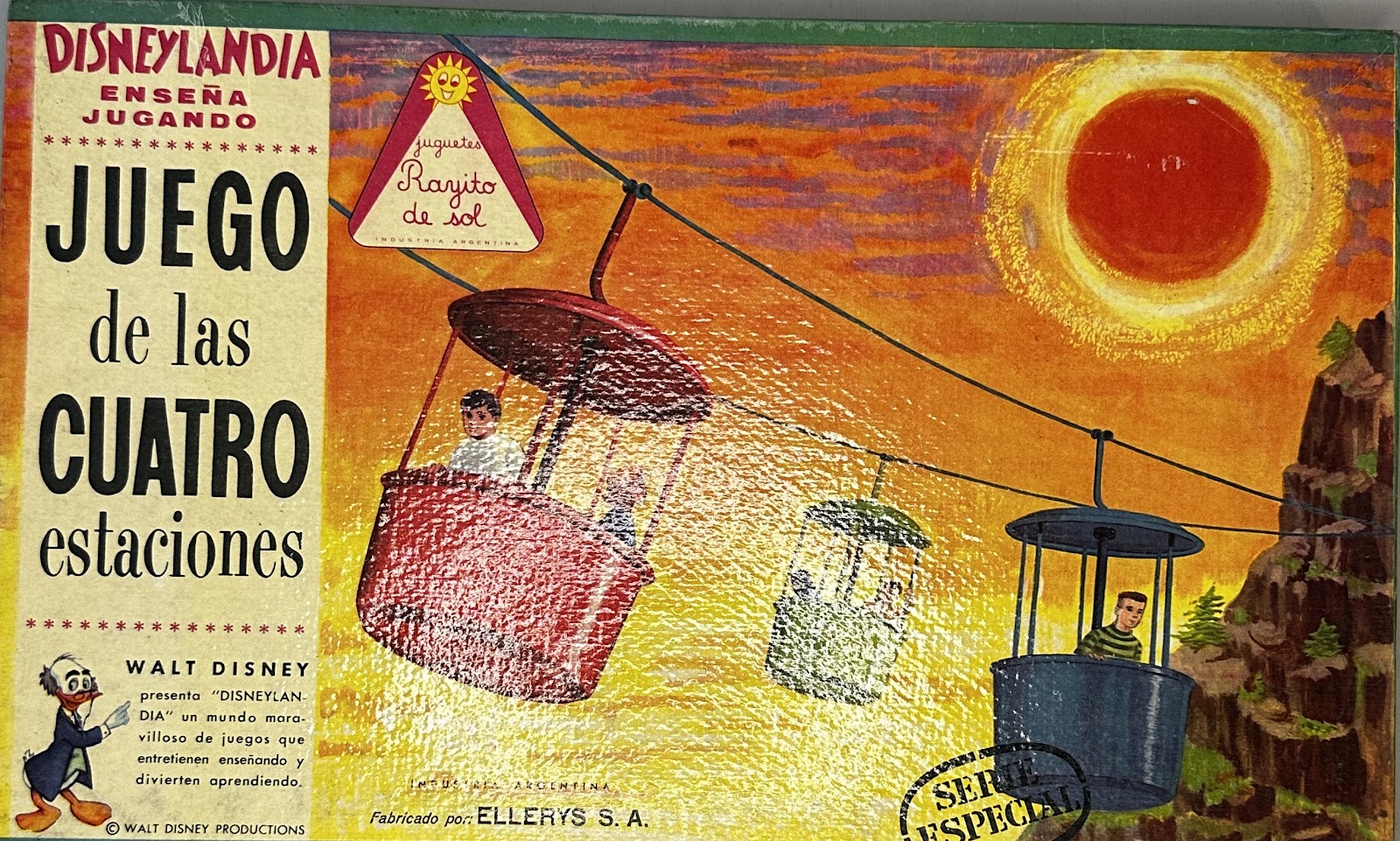 Box art for DISNEYLANDIA — Juego de las CUATRO Estaciones, an Argentine Disney board game by Juguetes Rayito de Sol / ELLERY S.A.