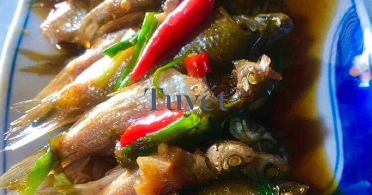 Cá linh kho nước dừa