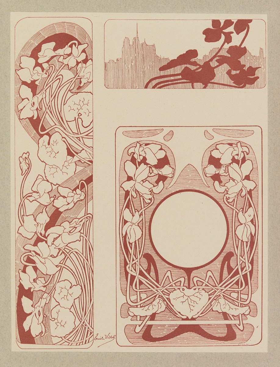 Compositions ornementales pour le cuir et la pyrogravure Pl12 1904