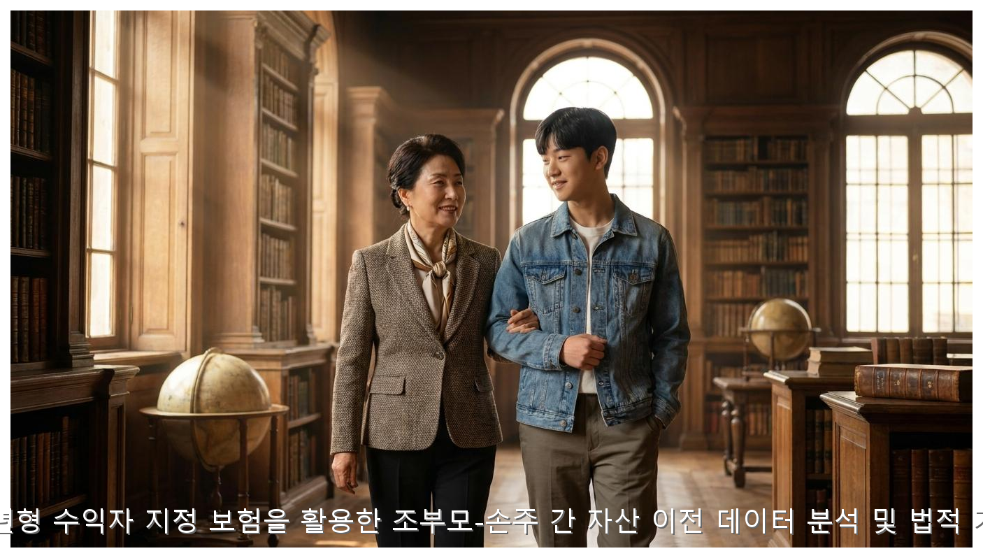 2026년형 수익자 지정 보험을 활용한 조부모-손주 간 자산 이전 데이터 분석 및 법적 가이드 핵심 안내 및 분석 인포그래픽 (3)