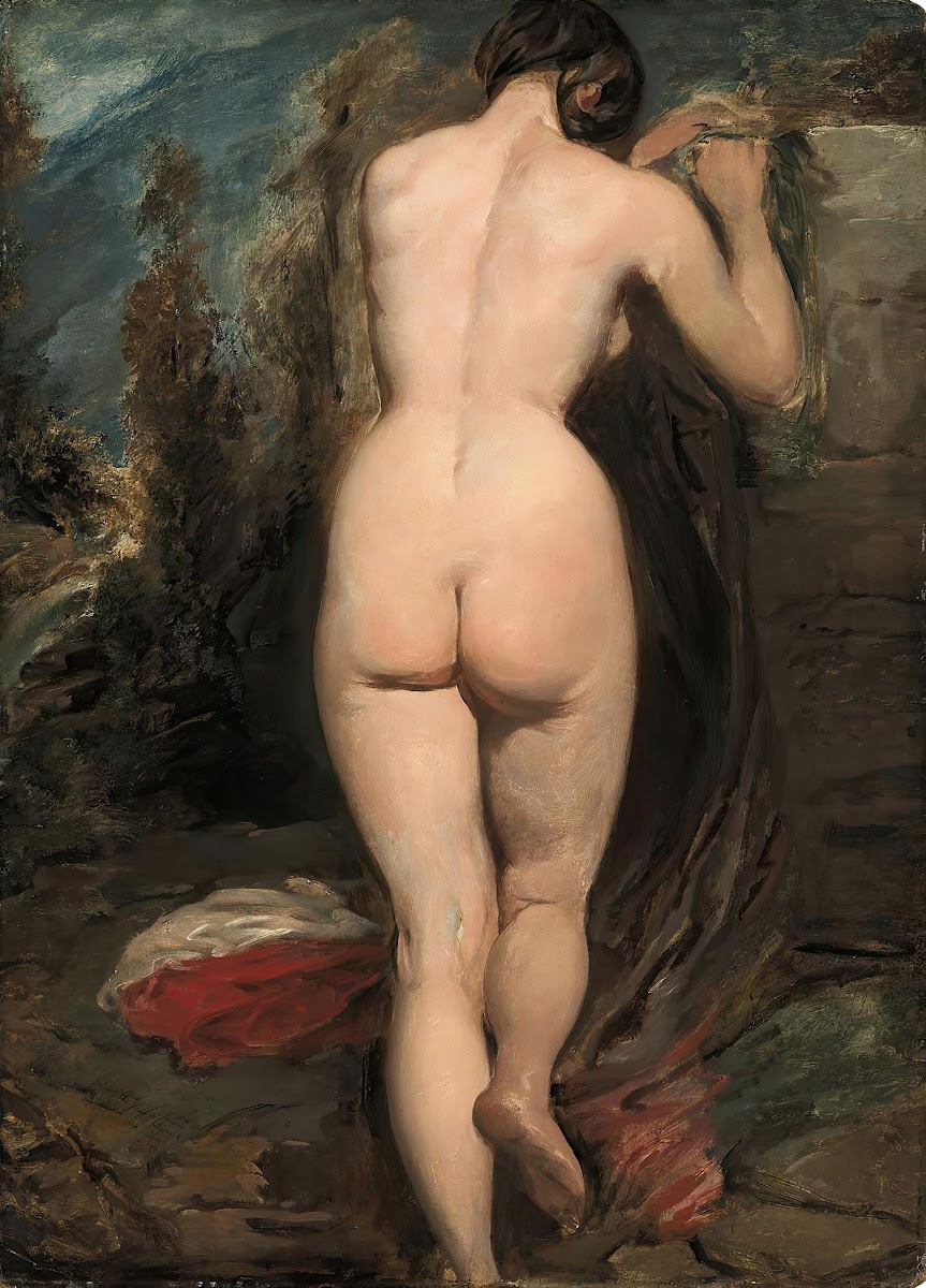 Female nude seen from behind