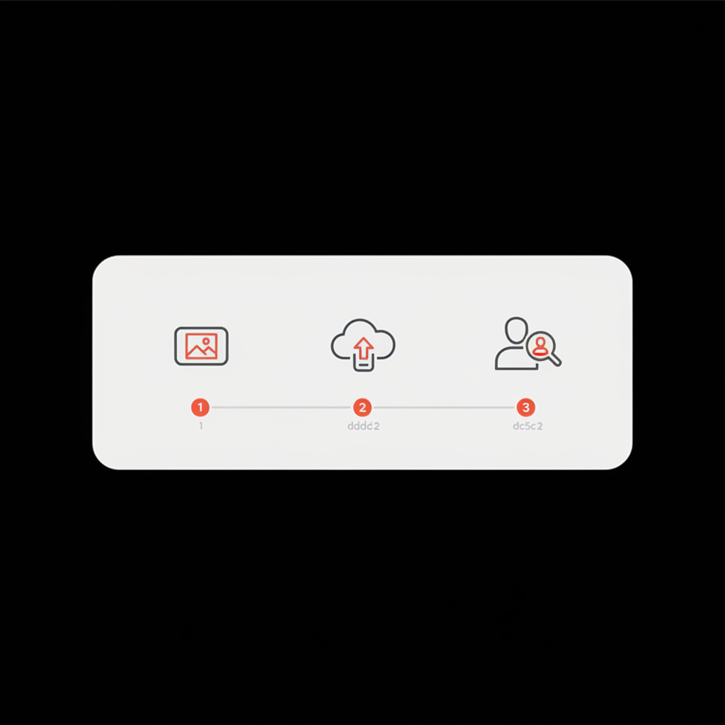 Minimalist infographic showing a three-step flagging flow for can a Google review be removed with icons for screenshot, evidence upload, and human review on a black background.