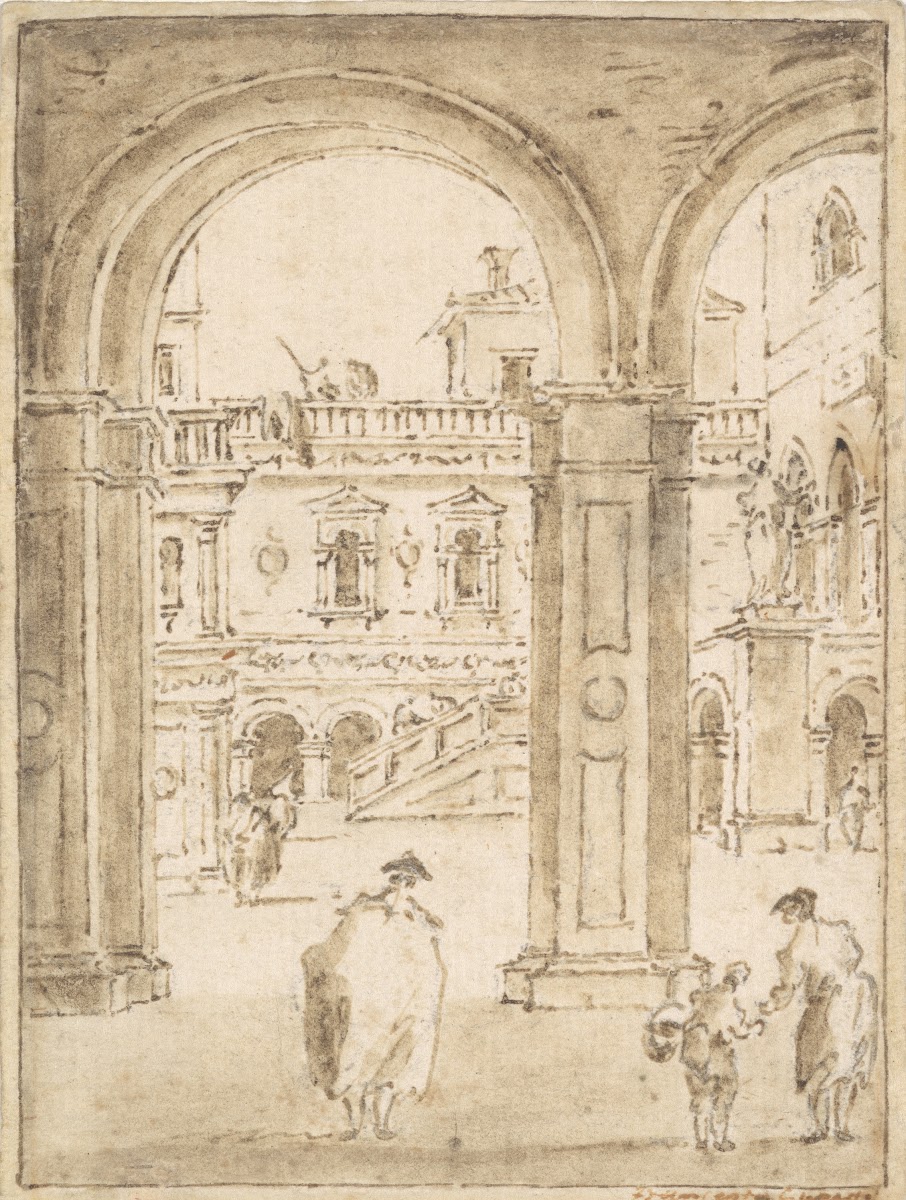 The Courtyard of the Doges Palace ca 17841835