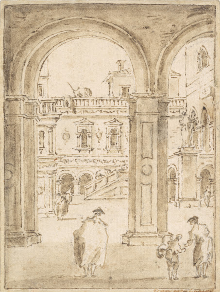 The Courtyard of the Doges Palace ca 17841835