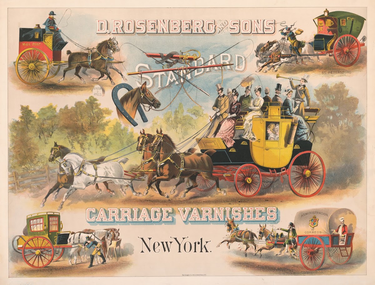 D Rosenberg  Sons standard carriage varnishes New York 1878