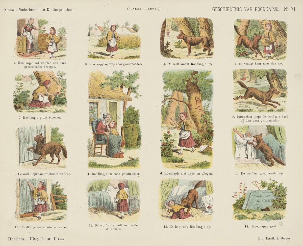 Geschiedenis van Roodkapje 1875 1919