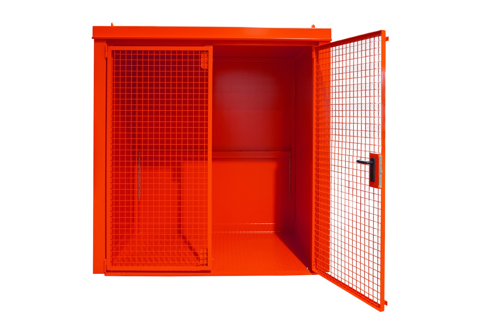 Gasflessen-container GFC-B M2, gelakt, Vuurrood