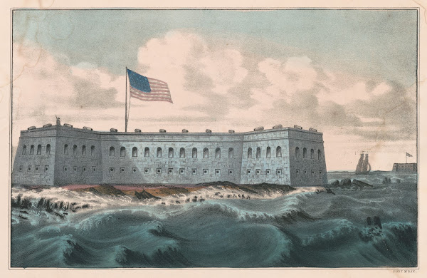 Fort Pickens Pensacola Harbor Florida 1860 1870
