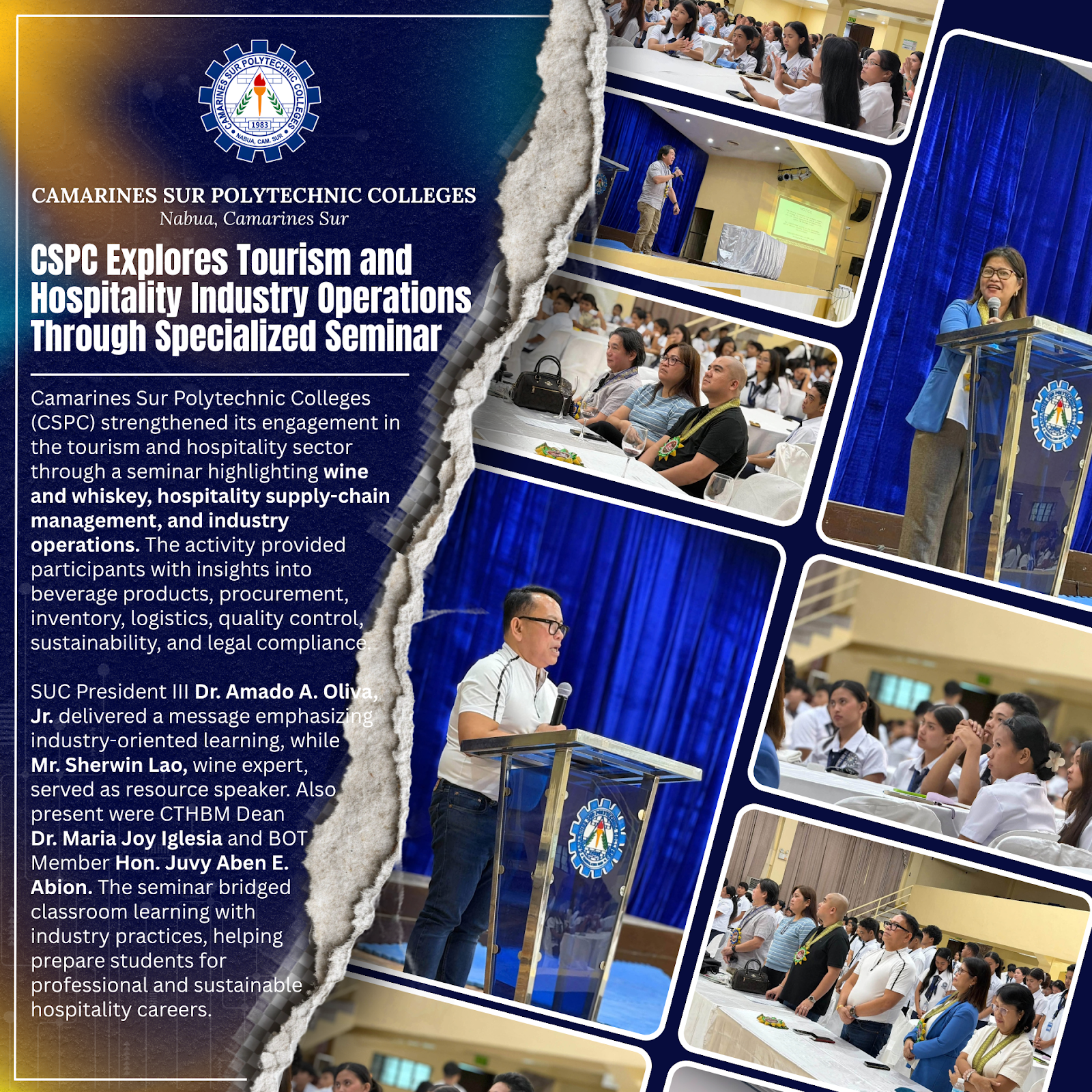 𝗖𝗦𝗣𝗖 𝗘𝘅𝗽𝗹𝗼𝗿𝗲𝘀 𝗧𝗼𝘂𝗿𝗶𝘀𝗺 𝗮𝗻𝗱 𝗛𝗼𝘀𝗽𝗶𝘁𝗮𝗹𝗶𝘁𝘆 𝗜𝗻𝗱𝘂𝘀𝘁𝗿𝘆 𝗢𝗽𝗲𝗿𝗮𝘁𝗶𝗼𝗻𝘀 𝗧𝗵𝗿𝗼𝘂𝗴𝗵 𝗦𝗽𝗲𝗰𝗶𝗮𝗹𝗶𝘇𝗲𝗱 𝗦𝗲𝗺𝗶𝗻𝗮𝗿