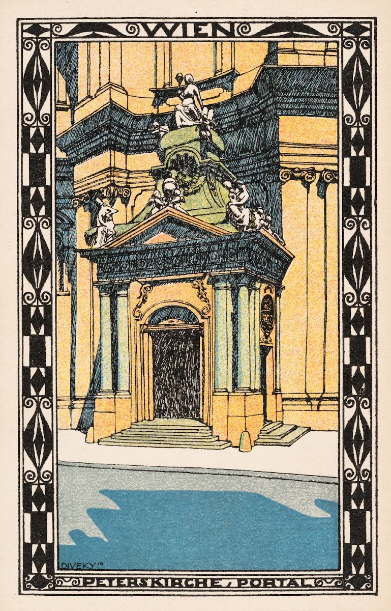 Nr 403 Wien Peterskirche Portal 1911