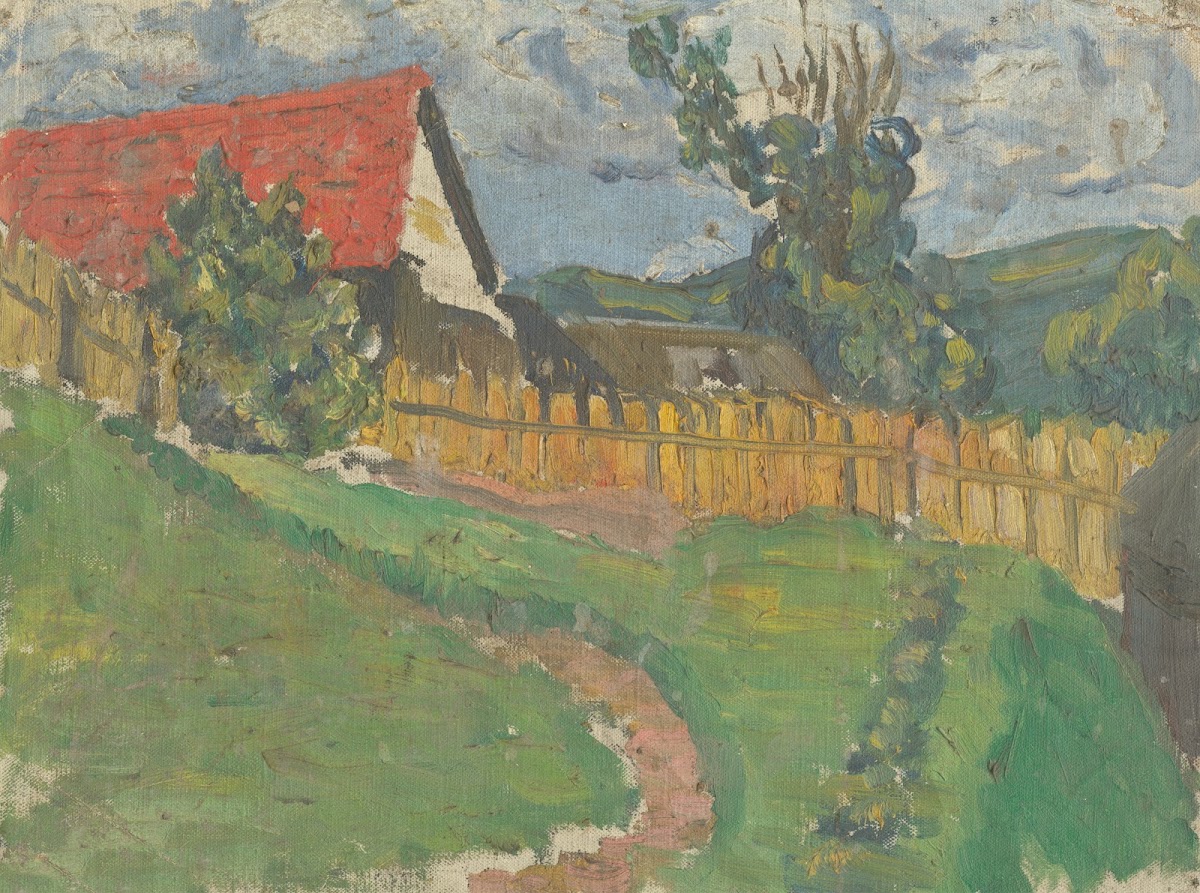 Study of a Landscape with a House 1913