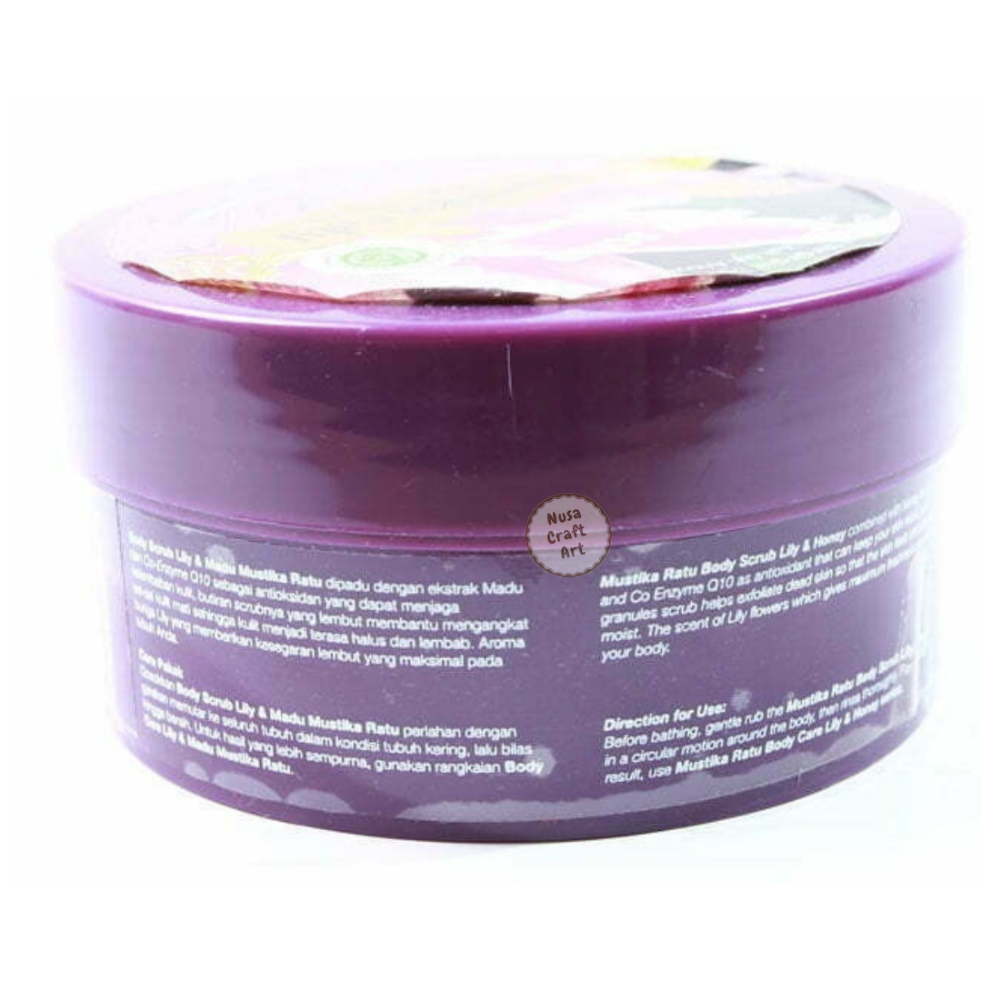 Alternative view of Mustika Ratu Lili Honey Scrub Lilium Extract Herbal For Moisturize Skin 200gr