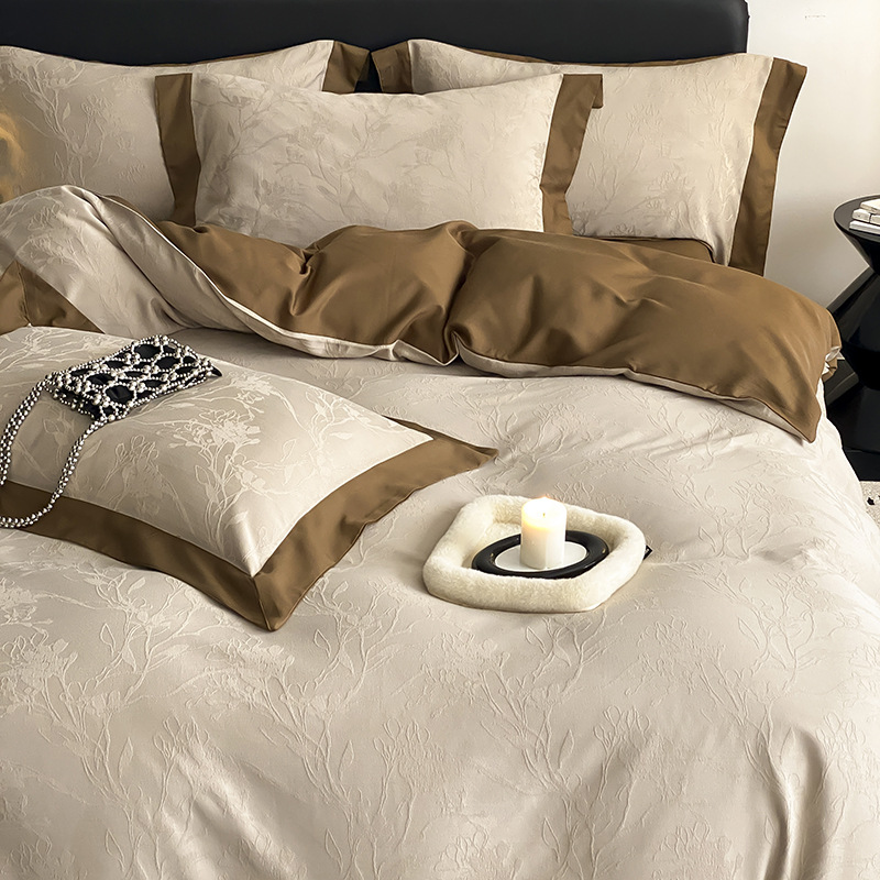 Tencel cotton bed linen set, modern