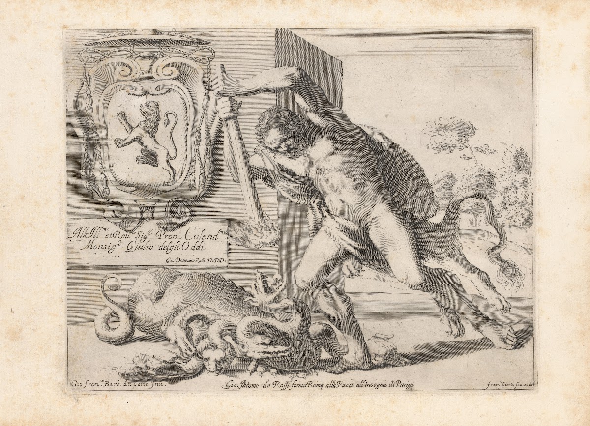 Engravings After Guercinos Libro Dei Disegni Pl01 C 1630
