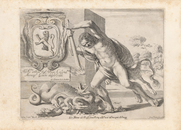 Engravings After Guercinos Libro Dei Disegni Pl01 C 1630