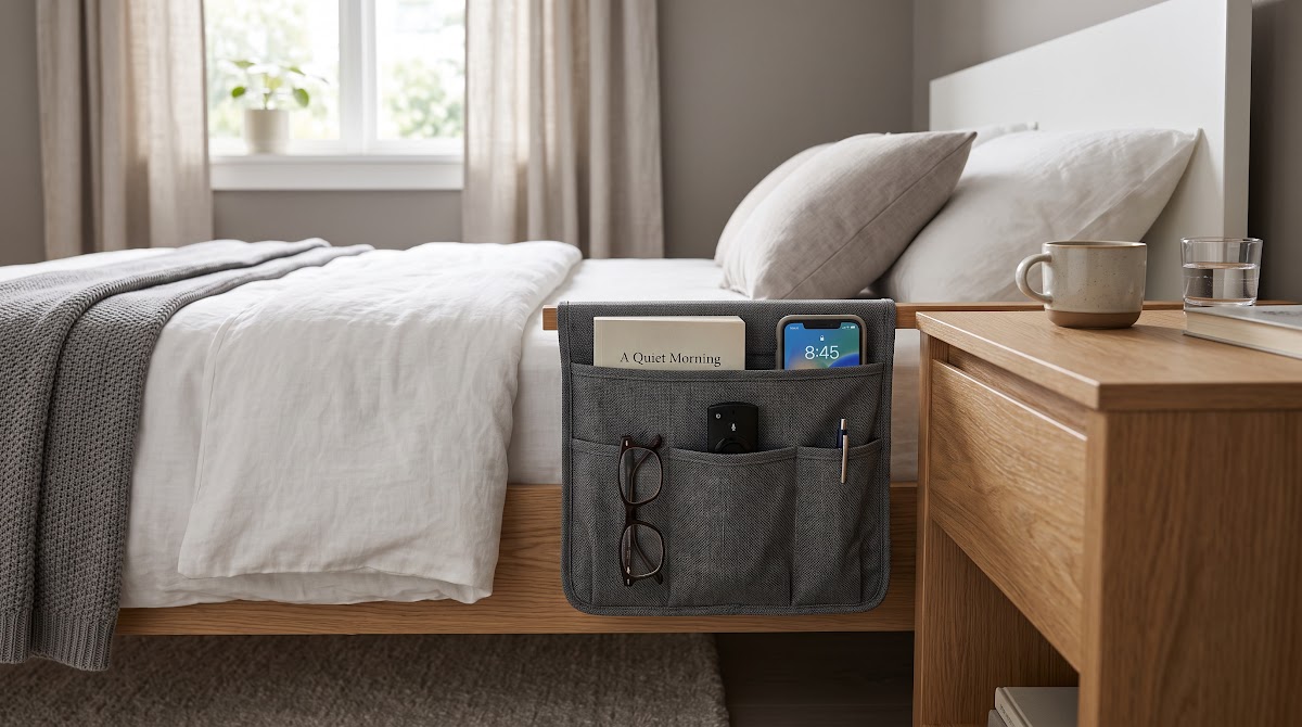 Best Bedside Caddies for Small Bedrooms (2026) - BEST COMPACT — IN CONTEXT
