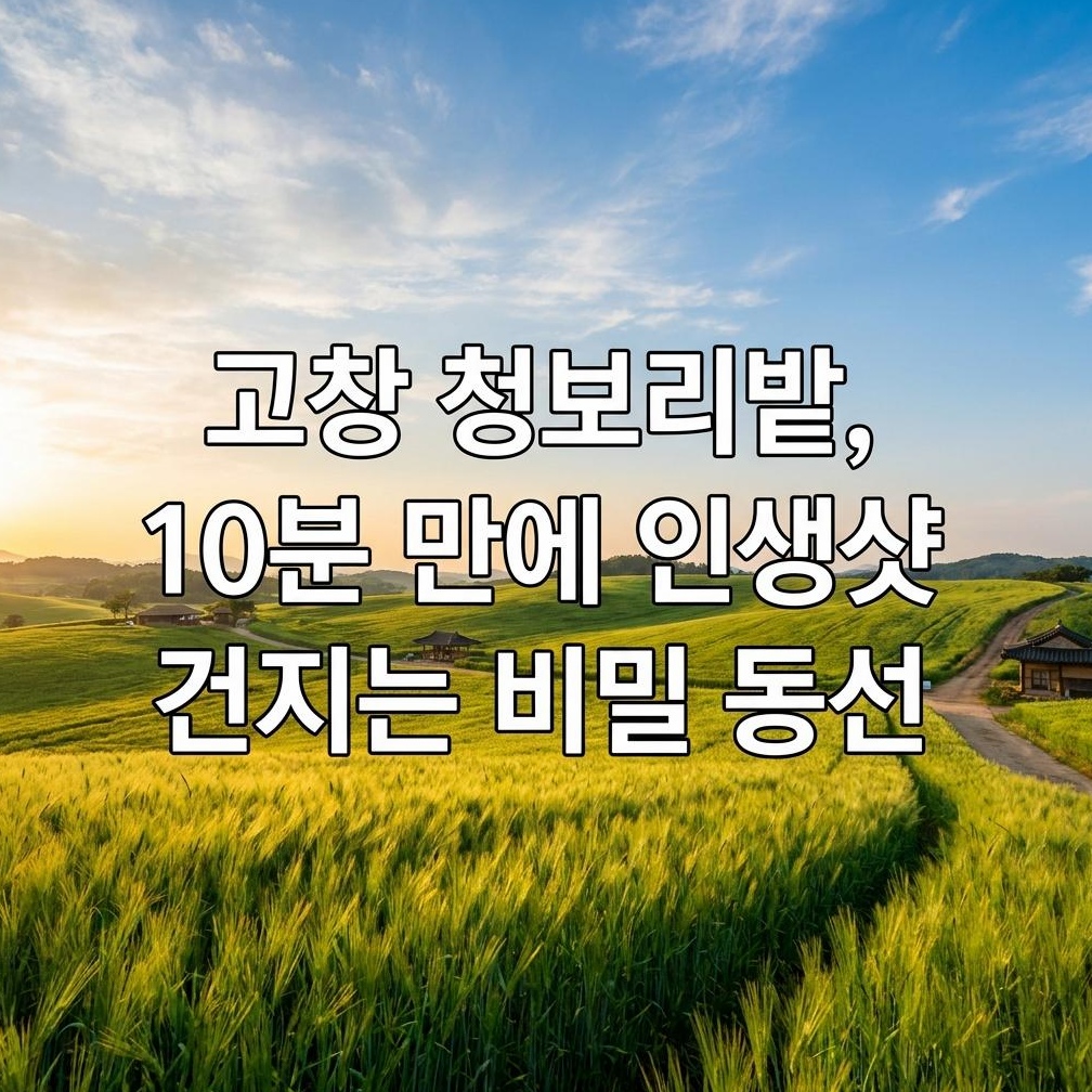 2026 고창 청보리밭 축제 가이드: 인생샷 명당