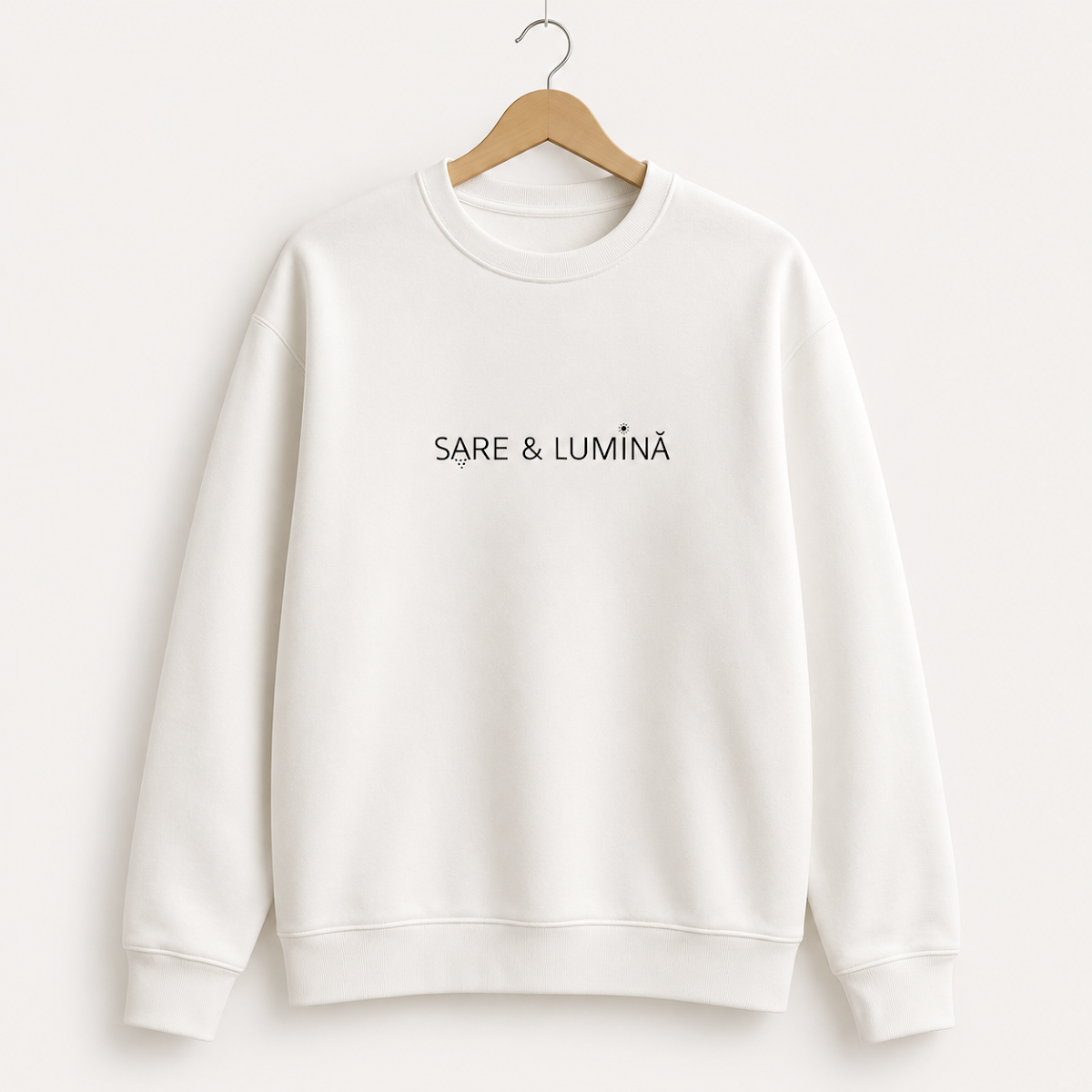 Bluză sweatshirt "Sare si lumina"