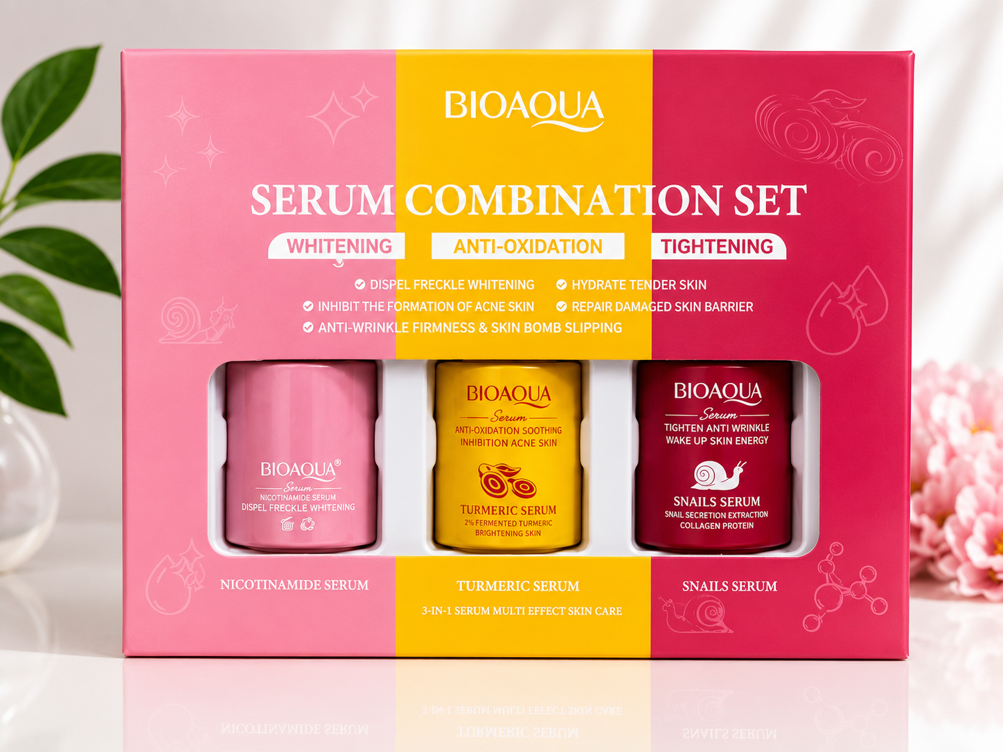 BIOAQUA Serum Combination Set (3-in-1 Multi Effect Skin Care)