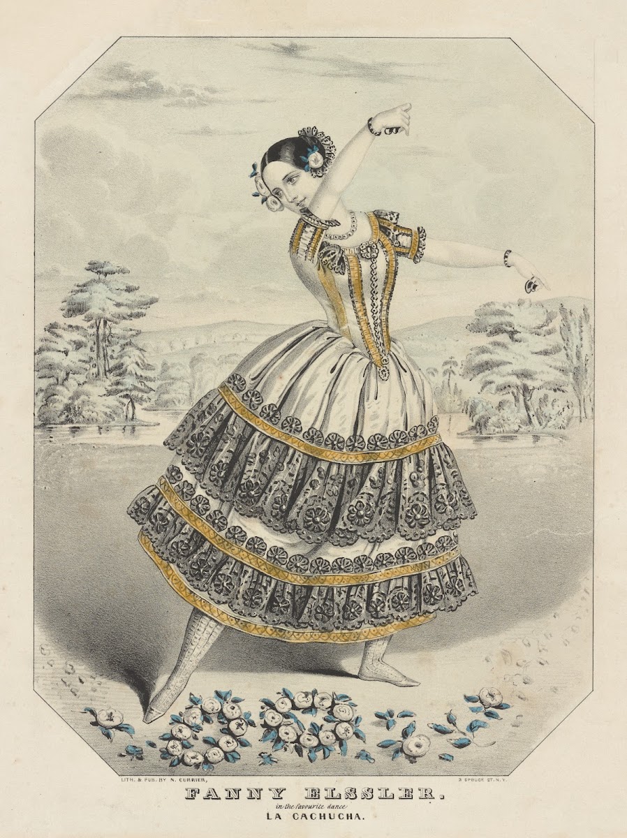 Fanny Elssler in the favorite dance La cachucha 1838 1846