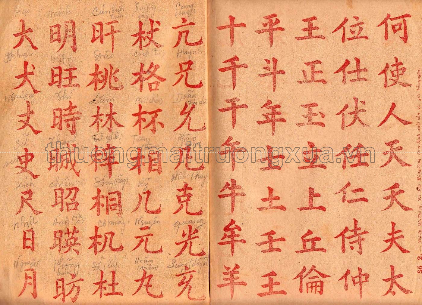 Tập đồ chữ Nho (quyển 2 - 1932) - Trang 2