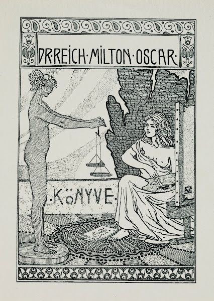 Bookplate Dr Reich Milton Oscar Könyve before 1909