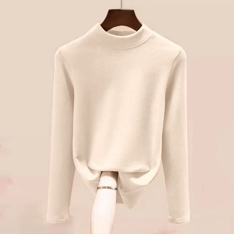 Women's thermal undershirt, high collar, lined