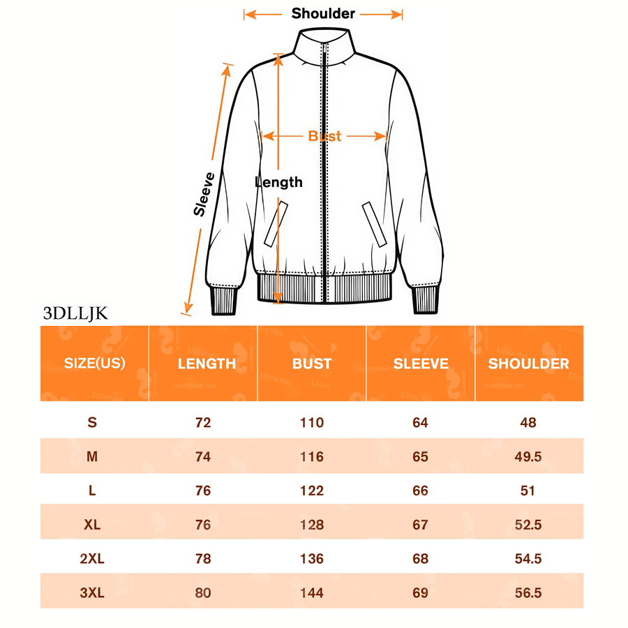 AOP stand collar jacket
