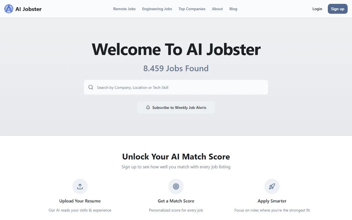 Captura de AI Jobster