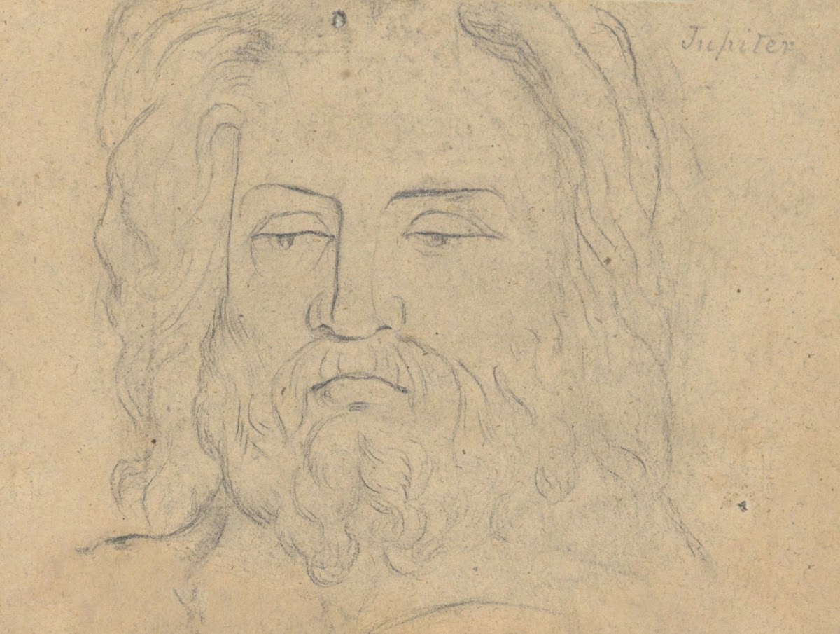 Study for The Judgment of Jupiter Jupiterhead ca1815
