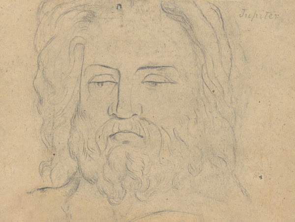 Study for The Judgment of Jupiter Jupiterhead ca1815